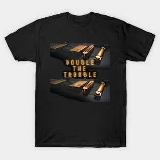 Double the Trouble Guitar Design T-Shirt